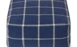 Pufe Geo Block Navy Blue 45 x 45 x 23 cm