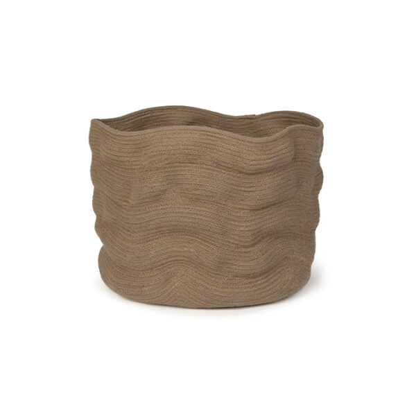 Cesto Lorena Canals Stonewashed Soil brown - Marrom 45 x 25 cm