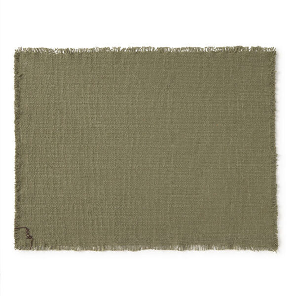 Jogo Americano Lorena Canals Handloom - Kit 2 unidades – Kaki - Caqui 38 x 50 cm