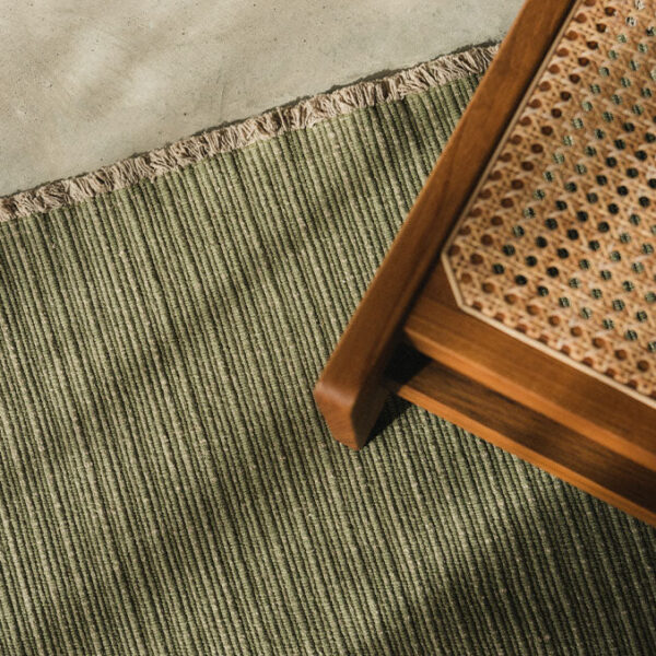 Tapete em Handloom Cáqui 140×200 cm