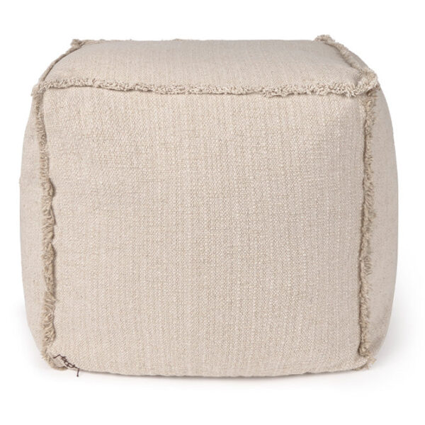 Puff Lorena Canals Handloom Bege 45 x 45 x 45 cm