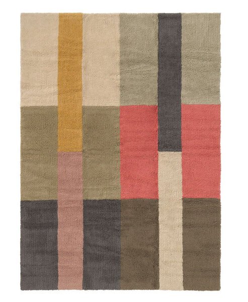 Tapete de Lã Lavável Lorena Canals Woolable® Lines Multicor 170 x 240 cm