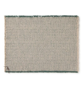 Jogo Americano Lorena Canals Handloom – Kit 2 unidades – Natural e Duck green – Verde pato 38 x 50 cm