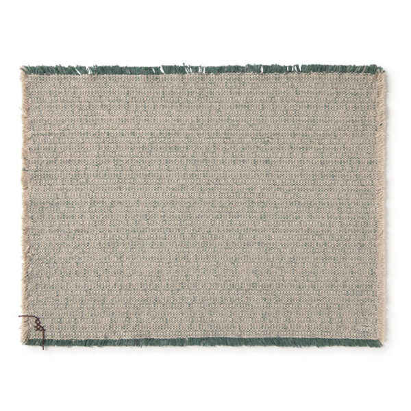 Jogo Americano Lorena Canals Handloom - Kit 2 unidades – Natural e Duck green - Verde pato 38 x 50 cm