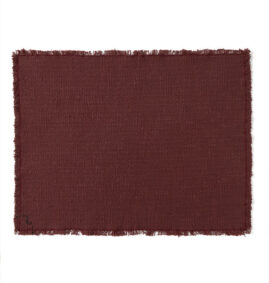 Jogo Americano Lorena Canals Handloom – Kit 2 unidades – Marsala 38 x 50 cm