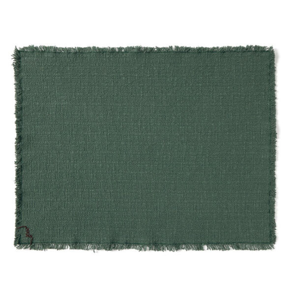 Jogo Americano Lorena Canals Handloom - Kit 2 unidades – Duck green - Verde pato 38 x 50 cm
