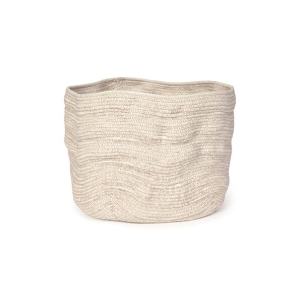 Cesto Lorena Canals Stonewashed Natural 45 x 25 cm
