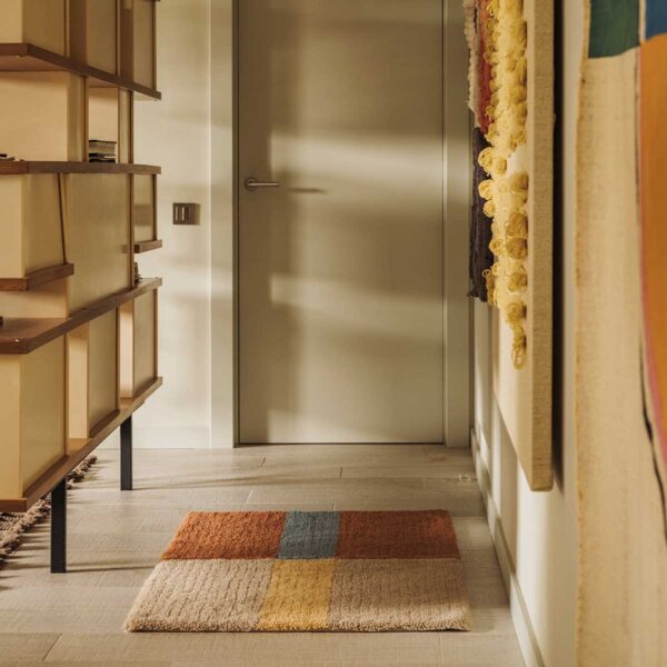 Tapete de Lã lavável Lorena Canals Woolable® Lines Canela –  80 x 140 cm