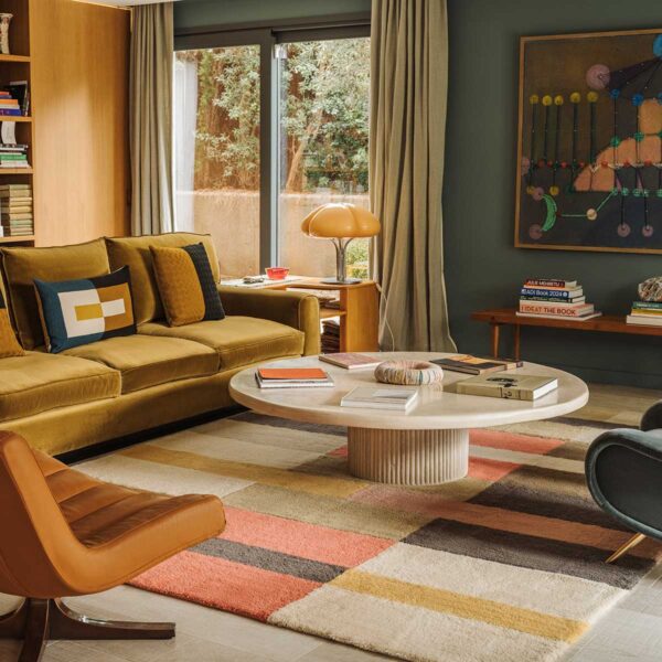 Tapete de Lã Lavável Lorena Canals Woolable® Lines Multicor 170 x 240 cm