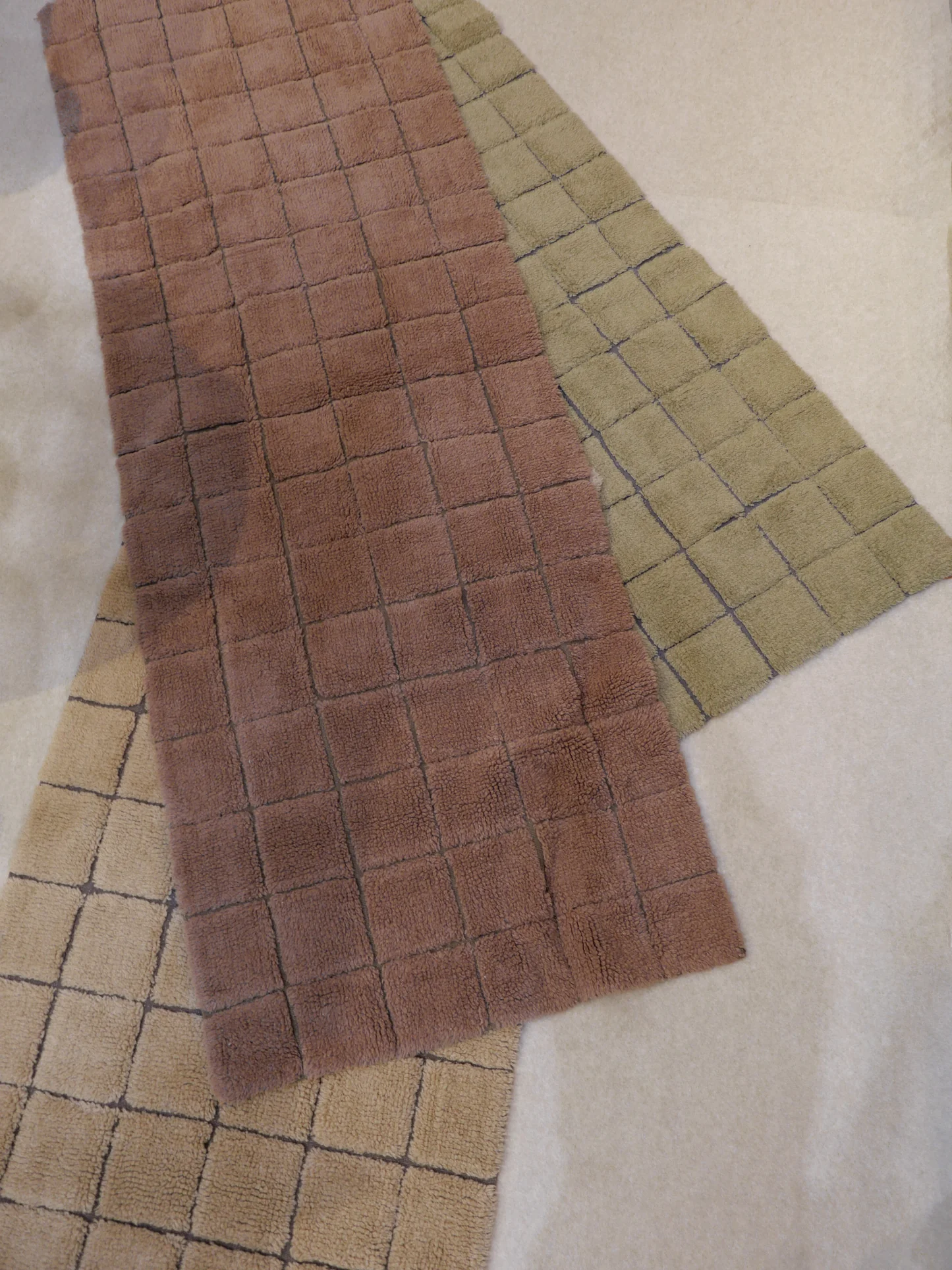 Passadeira de Lã Lavável Lorena Canals Woolable® Mosaic Âmbar 80 x 230 cm