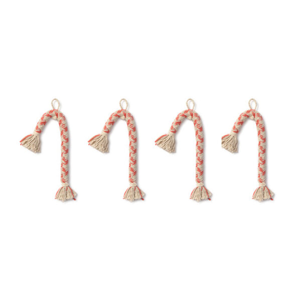 Kit com 4 Enfeites Candy Cane