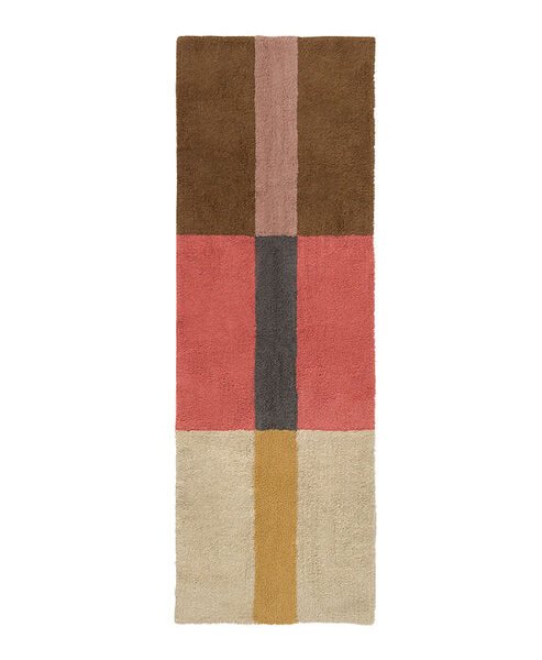 Tapete de Lã Lavável Lorena Canals Woolable Lines Coral 80 x 230 cm