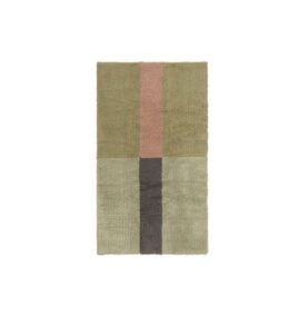 Tapete de Lã Lorena lavável Canals Woolable® Lines Verde Musgo –  80 x 140 cm