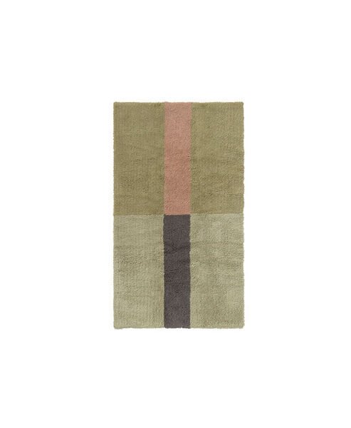 Tapete de Lã Lorena lavável Canals Woolable® Lines Verde Musgo –  80 x 140 cm