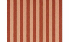 Tapete Listrado de Algodão Terracota e rosa areia  60 x 90 cm