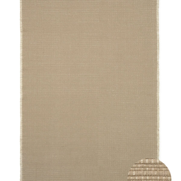 Tapete em Handloom Bege 170x240 cm