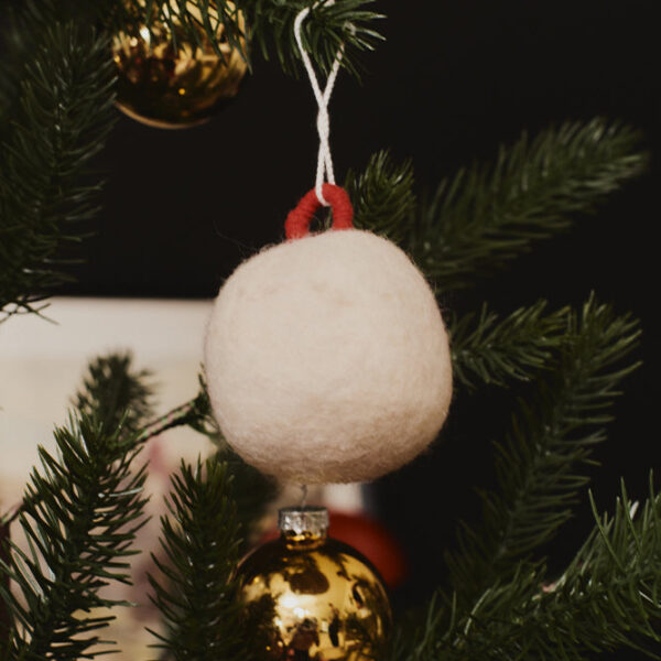 Kit com 4 Bolas de Natal em Feltro