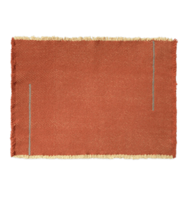 Kit com 2 Jogos Americanos Vertical Terracota 38 x 50 cm