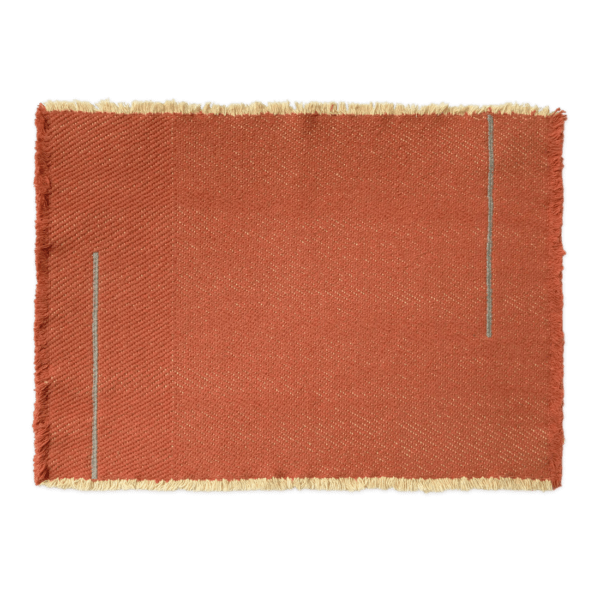 Kit com 2 Jogos Americanos Vertical Terracota 38 x 50 cm