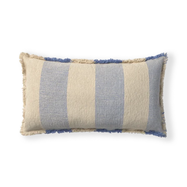 Almofada Retangular Lines Azul 30 x 50 cm