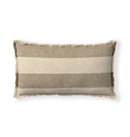 Almofada Retangular Lines Marrom 30 x 50 cm