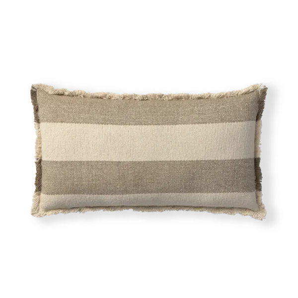 Almofada Retangular Lines Marrom 30 x 50 cm