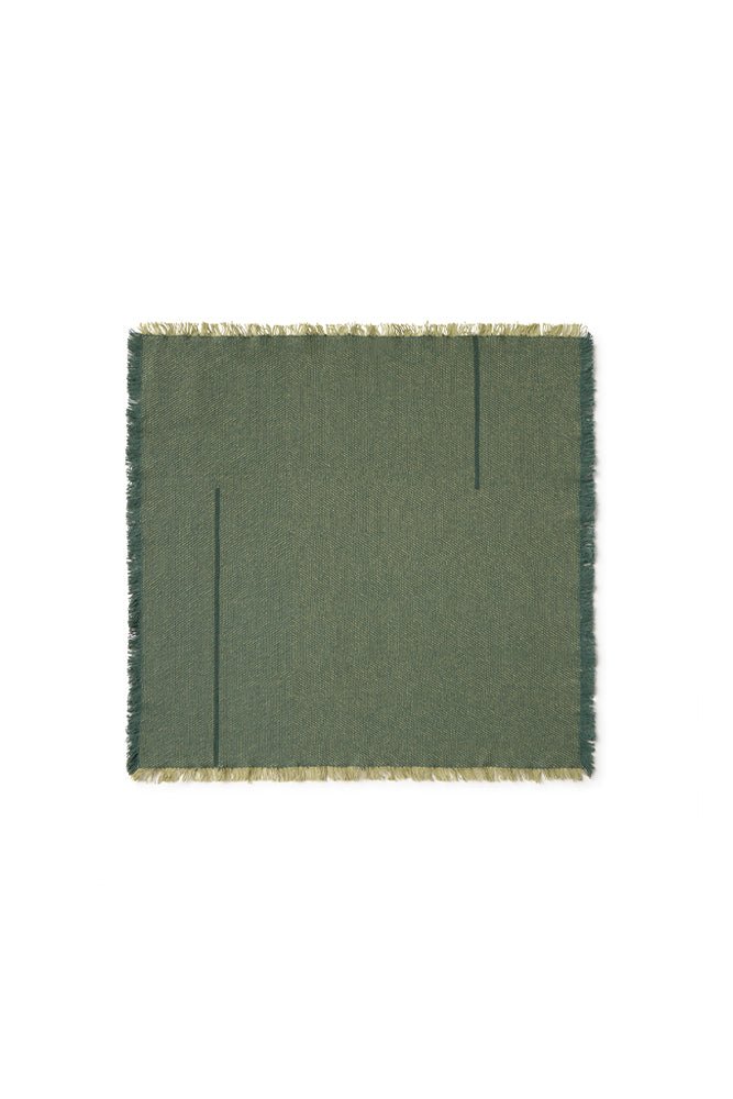 Kit com 4 Guardanapos Vertical Verde Pato 45 x 45 cm