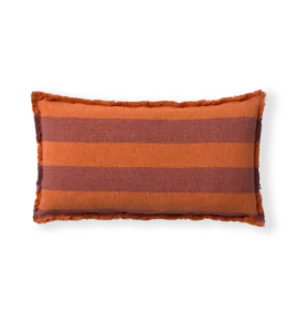 Almofada Retangular Lines Terracota 30 x 50 cm