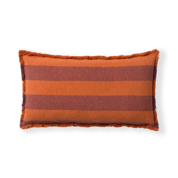 Almofada Retangular Lines Terracota 30 x 50 cm