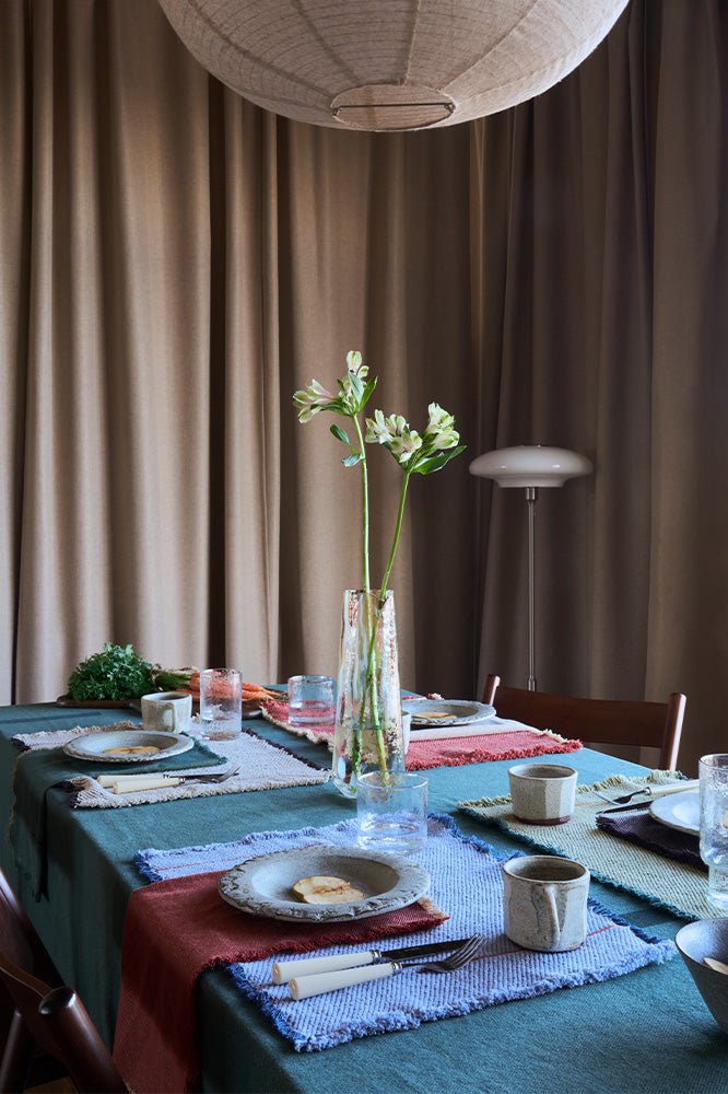 Kit com 2 Jogos Americanos Vertical Matcha 38 x 50 cm