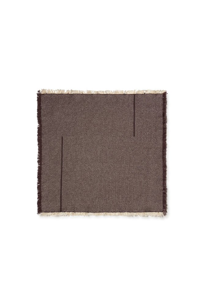 Kit com 4 Guardanapos Vertical Café 45 x 45 cm