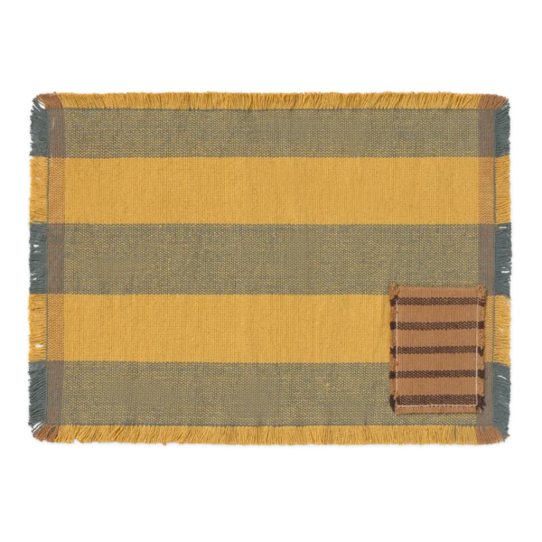 Kit com 2 Jogos Americanos Handloom com Bolso Terrazzo 38 x 54 cm