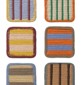 Kit com 6 Porta-copos Color On 10 x 10 cm