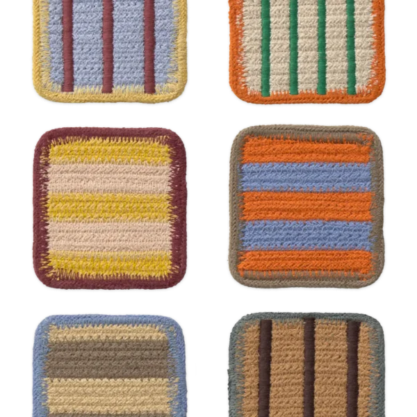 Kit com 6 Porta-copos Color On 10 x 10 cm