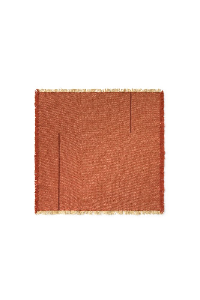Kit com 4 Guardanapos Vertical Terracota 45 x 45 cm